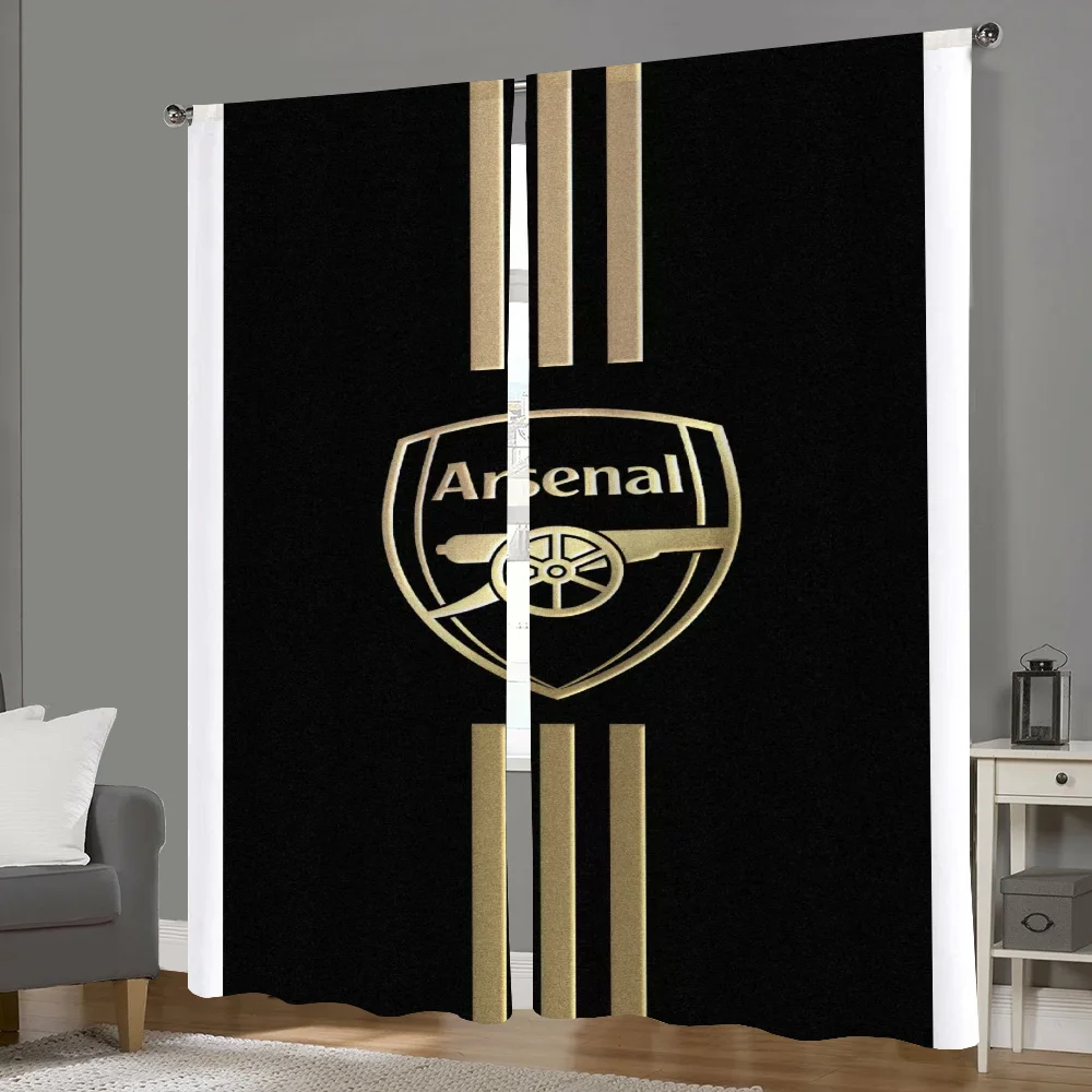 Tende lunghe per soggiorno 2 pezzi tende oscuranti tenda per porta A-arsenal-l Fc decorazione per camera da letto divisorio per cucina