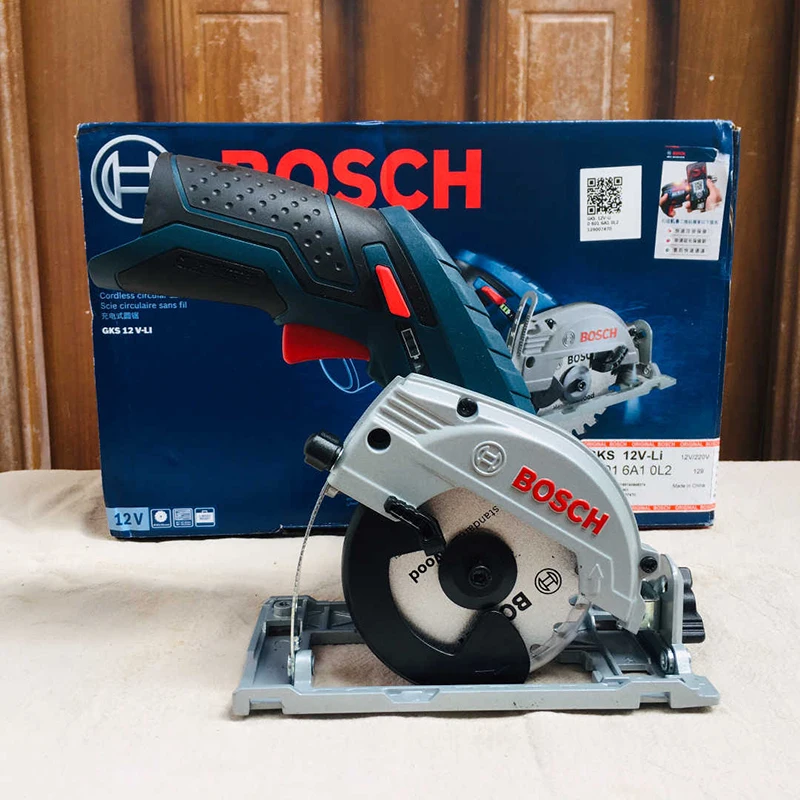 BOSCH GKS 12V-LI Electric Circular Saw Professional Multifunctional Rechargeable Cordless Woodworking Cutting Saw Household