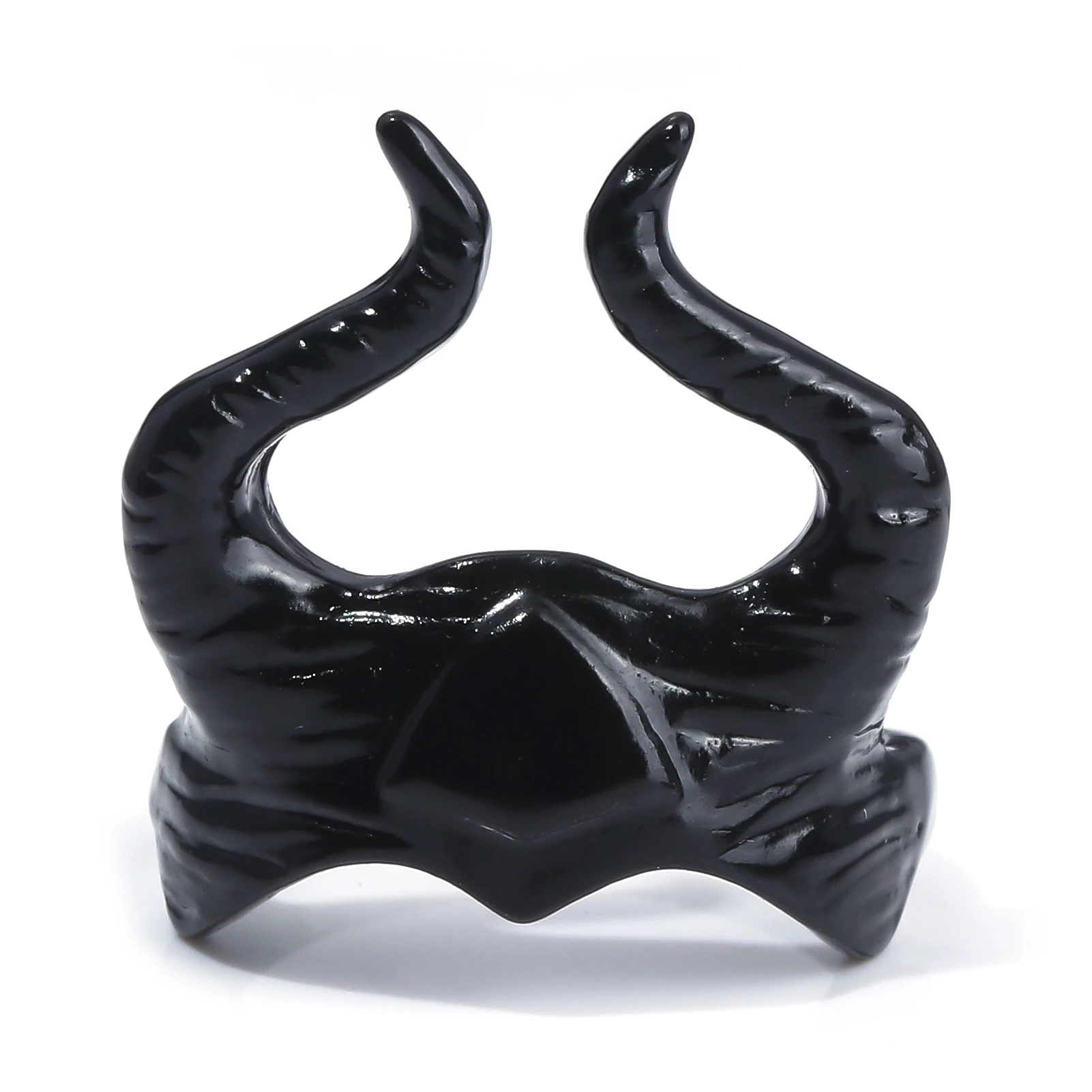 Anillo de maléfica de película, anillos de dedo de cuerno de madrina de Hada, joyería de estilo gótico para mujer, regalo de utilería de Cosplay