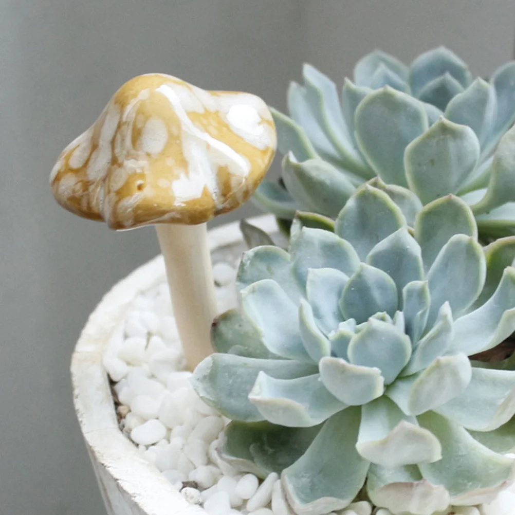 

8 Pcs Mushrooms Decor Bedroom Figurine Ornament Figurines Mini Miniature