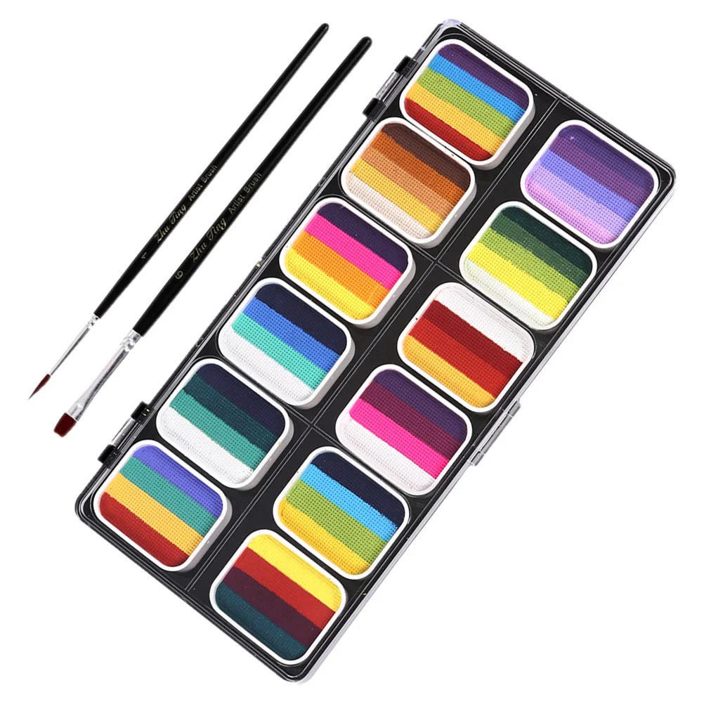 Professional Face Paint Makeup Mixing Palette Painting Set Paints Kit Water Soluble Body for Adults Child