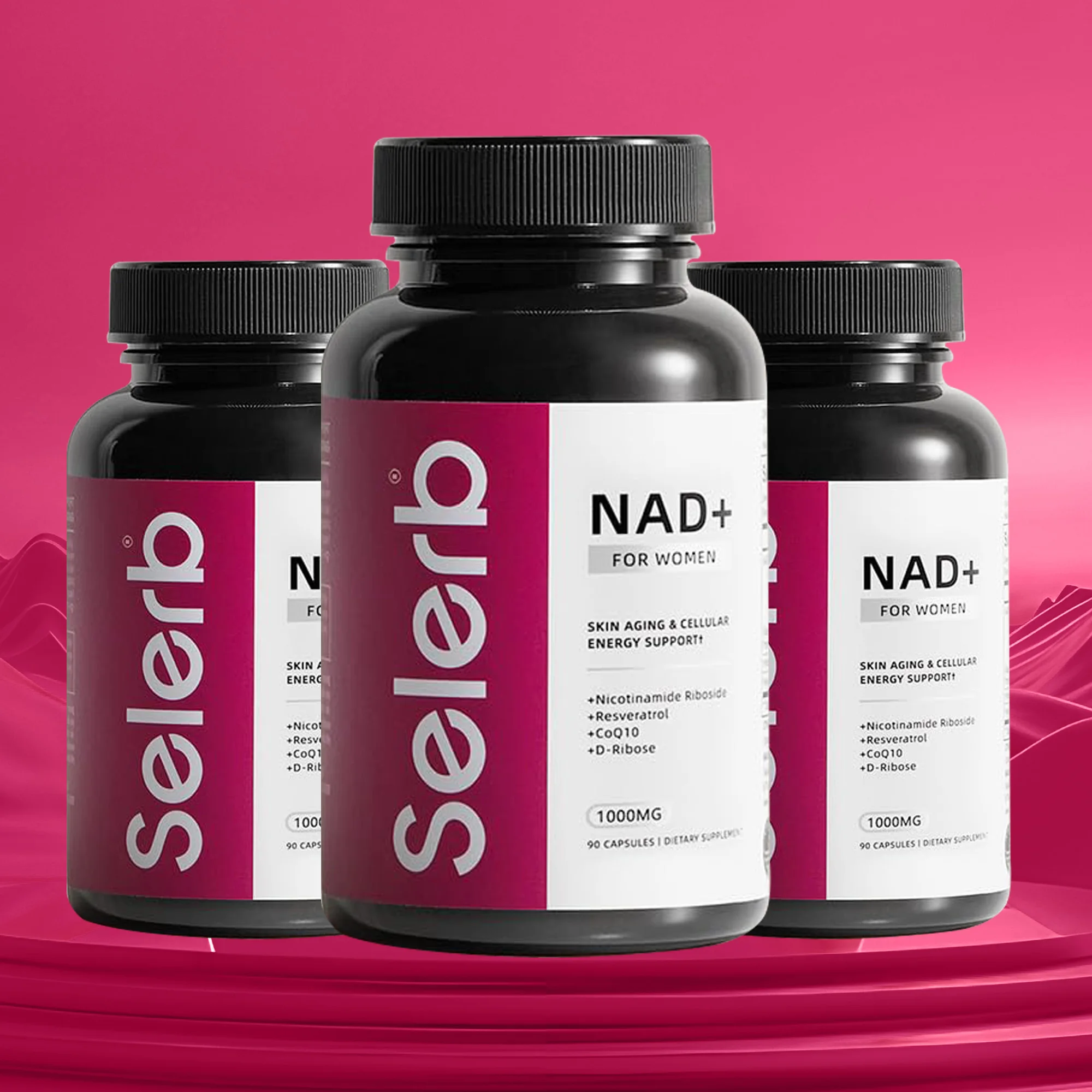 

NAD+ Supplement - Supports Cell Renewal, Energy and Skin Health, Improves Elasticity and Vitality, Anti-aging, Antioxidant