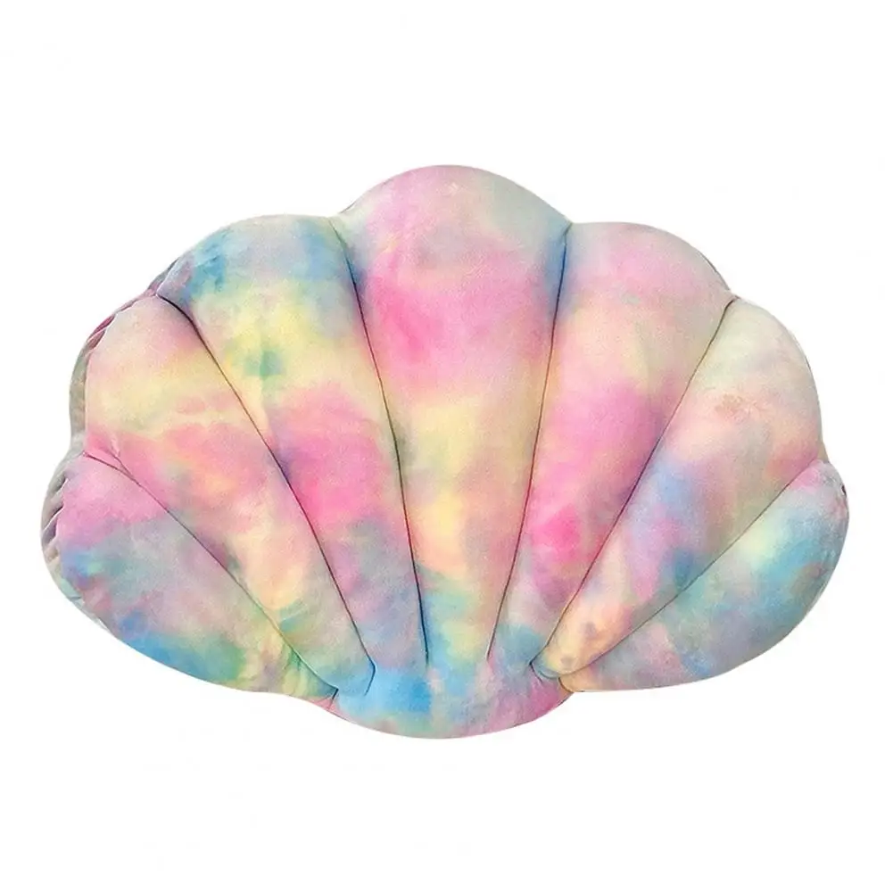 Shell Shaped Pillow Ocean Life Decorative Pillow Colorful Seashell Shape Throw Pillow for Sofa Bed Couch Decoration Ocean Theme