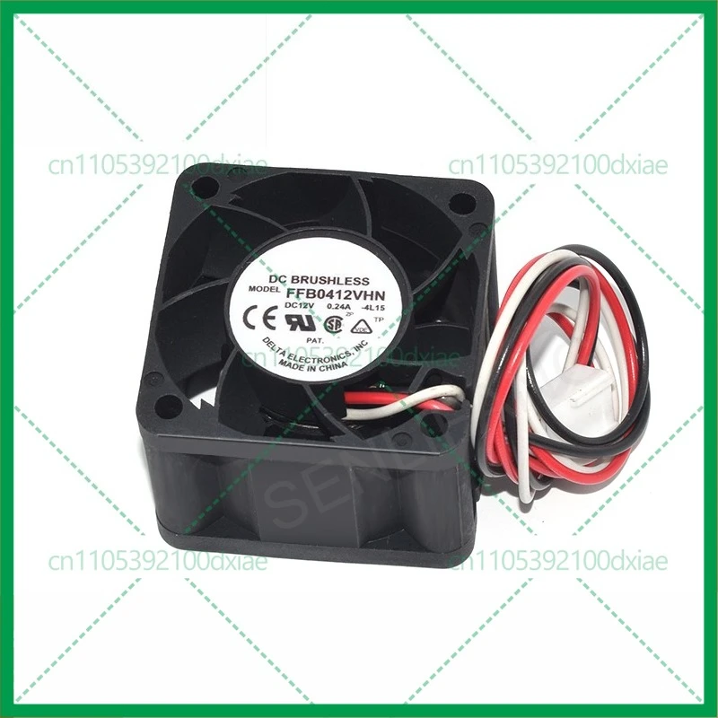 

2pcs For Delta Electronics Cooler Fan FFB0412VHN DC12V 0.24A 40*40*28MM Three Wires Cooling fan 4028