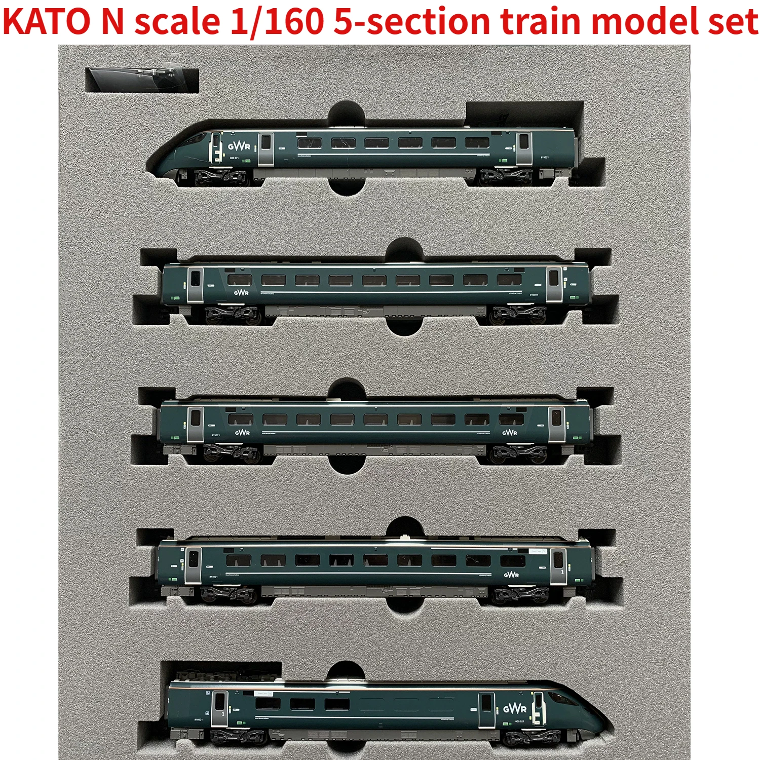 KATO N Scale 1/160 Train Model 10-1671 British Railway Class 800 GWR 5-section Set Train Model Toy Gift