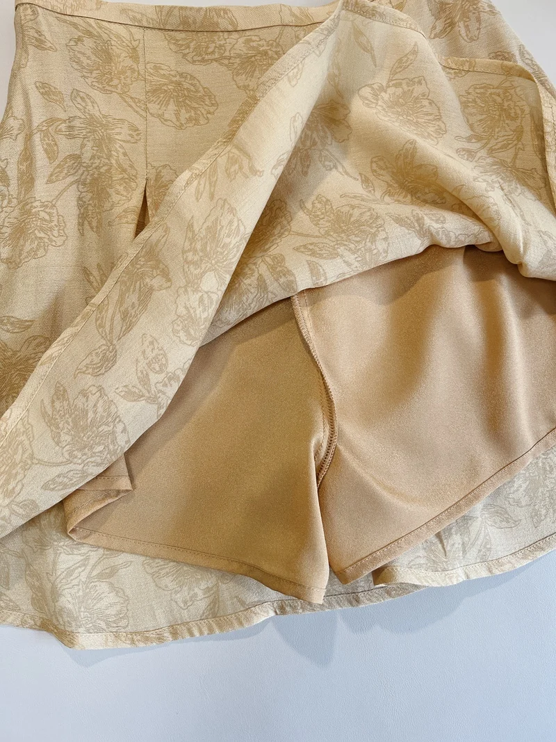 Nieuwe Chinese Sle Faionable Beau Lente Zomer Zijden Damesset Gentlewoman's Retro Rok Broek Moderne Traditie Dr