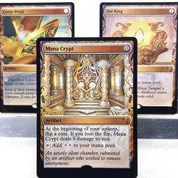 MPS FOIL2-Ⅰ01 Tcg cards proxy magical Sol Ring Mana Crypt Lotus Petal Mox Opal Chrome Mox Chalice of the Trinisphere Gather