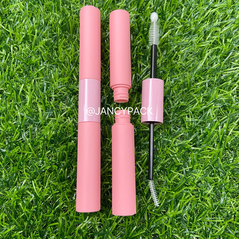 Tube de mascara noir rose africain, tube d'eye-liner à double tête, tube de cils à usage touristique, bouteille de liquide de croissance, récipient cosmétique, 3ml * 2