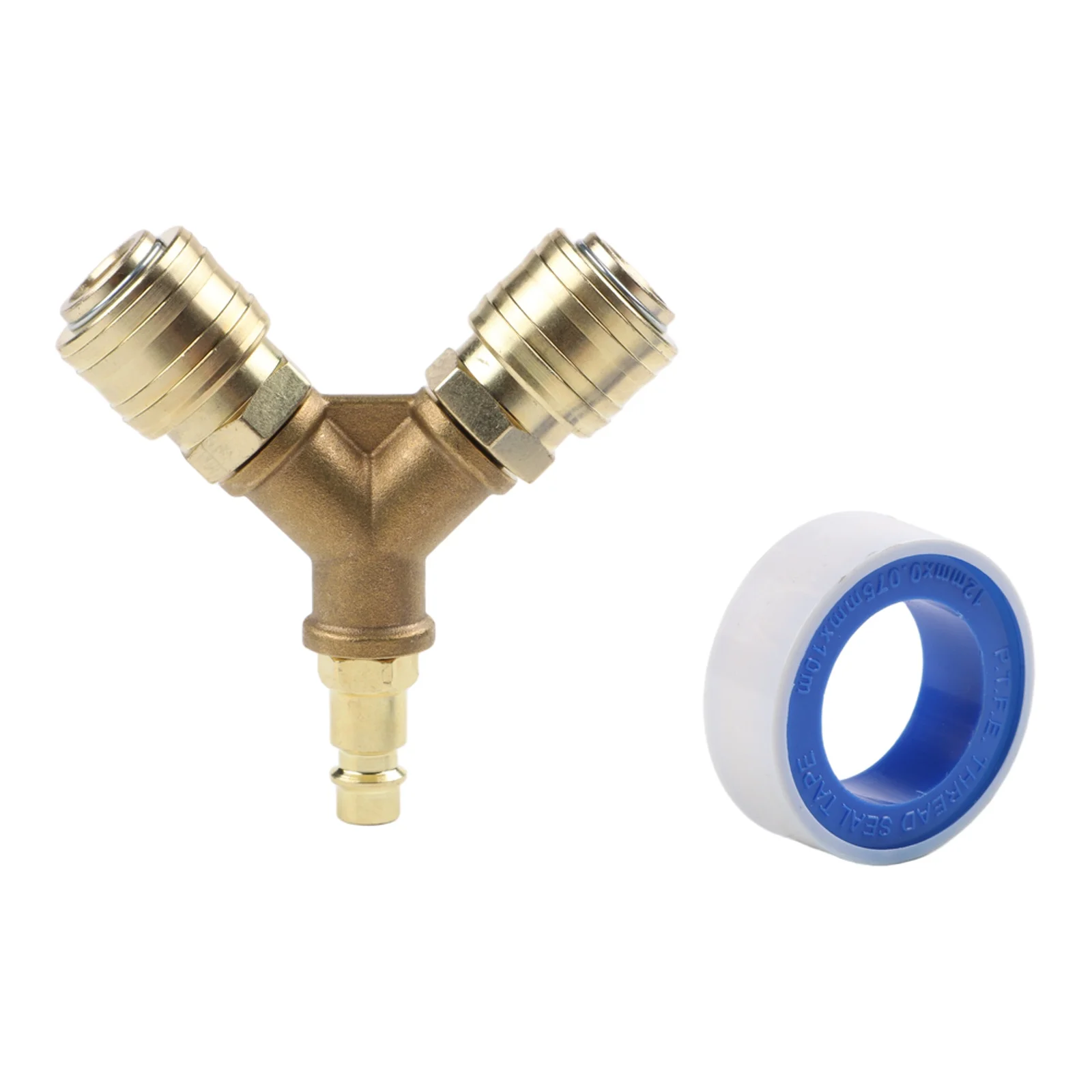 For Industrial Workshops 9 9 Cm 2-Way Air Connector Pneumatic Fitting NW 7.2 Socket Connector 2 Pneumatic Flexible Connectors