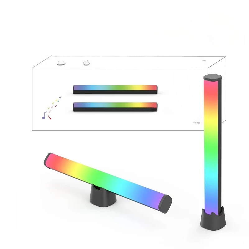 

Smart Light Emitting Diode Music Synchronization Kit with Tuya Wi-Fi for Bluetooth Application Control Modern Design Voice