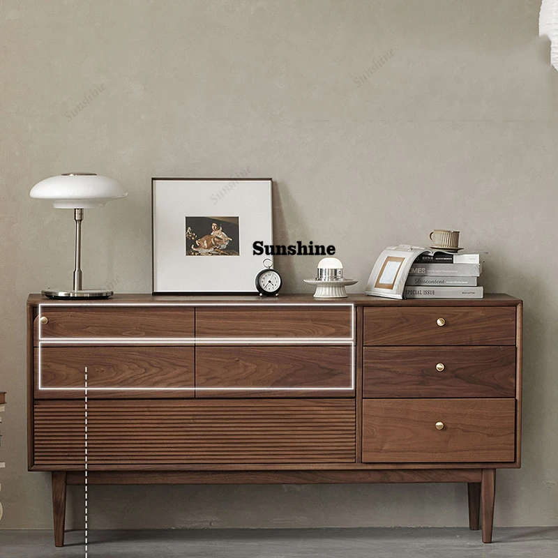 

American Black Cabinets Drawer Standing Living Room Floor Cabinets Modern Storage Vetrinette Da Esposizione Home Furniture