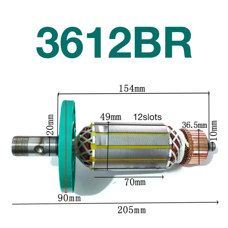 3612BR Armature Parts for Makita 3612BR Engraver Rotor Rotor Armature Anchor Replacement Parts