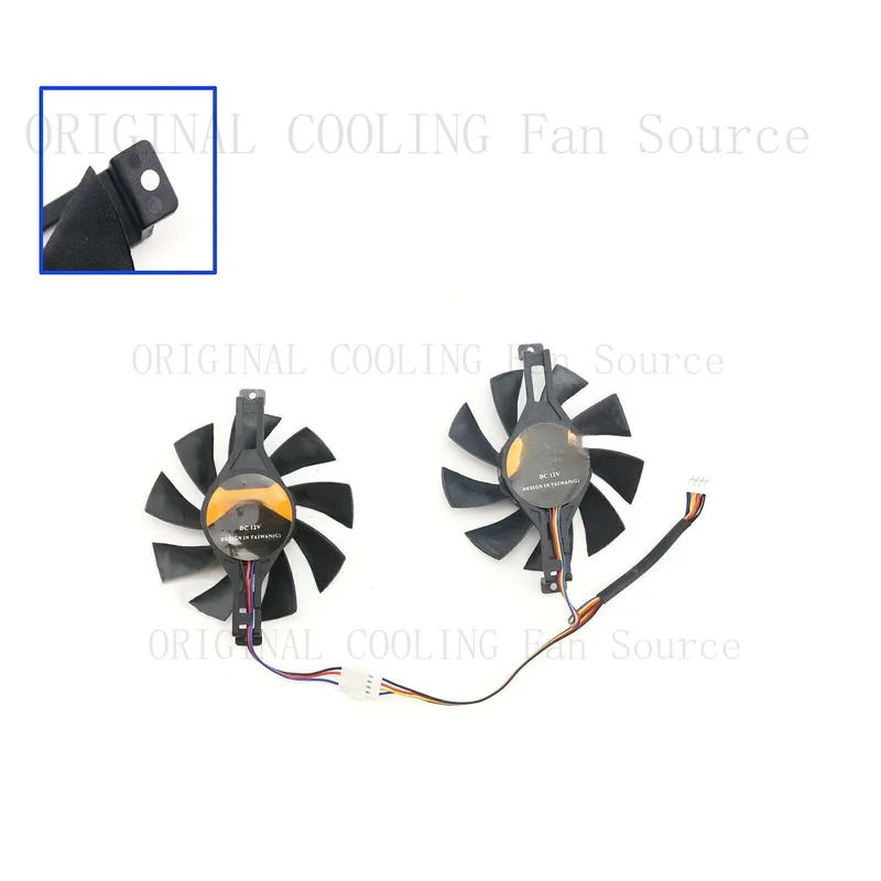 R+  Square/Round Hole Cooling Fans for Colorful P106-100 GTX1060 960 Graphics Cards