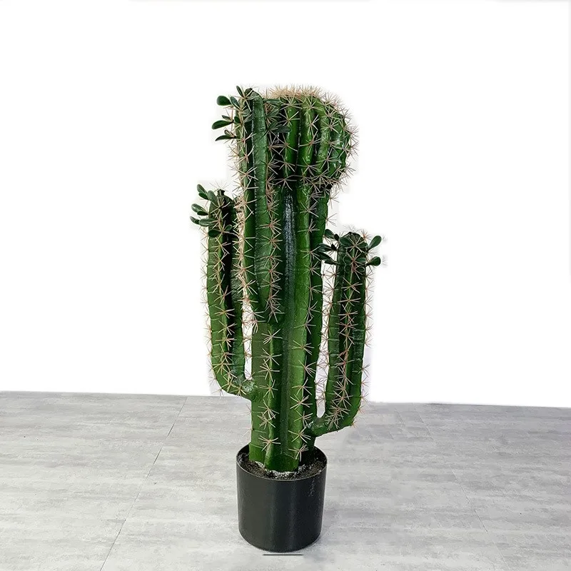 70/75/80/85cm Artificial Tropical Cactus Faux Cacti Plant Potted Simulation Desert Green Plants Home Garden Office Scene Bonsai