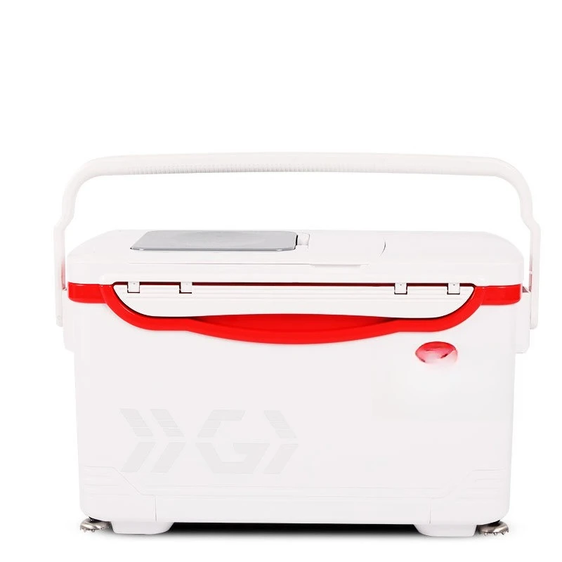 

Fishing box four-foot lifting multi-functional technology leisure fishing gear box aluminum-magnesium alloy accessories