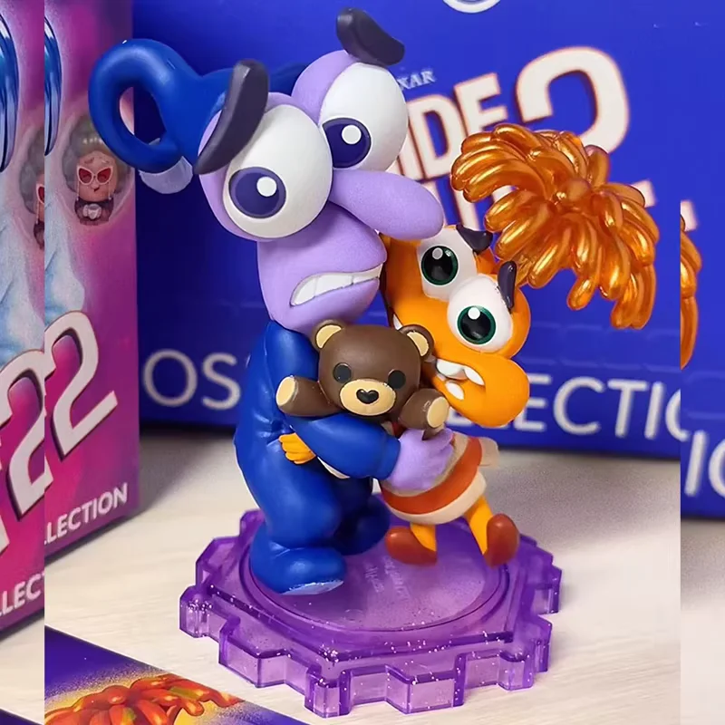 Hot Toys Disney Pixar Inside Out 2 Cosbi Caja Sorpresa Misteriosa Estilo Pijama Versión Q Figura de Acción Coleccionable Decoración de Escritorio