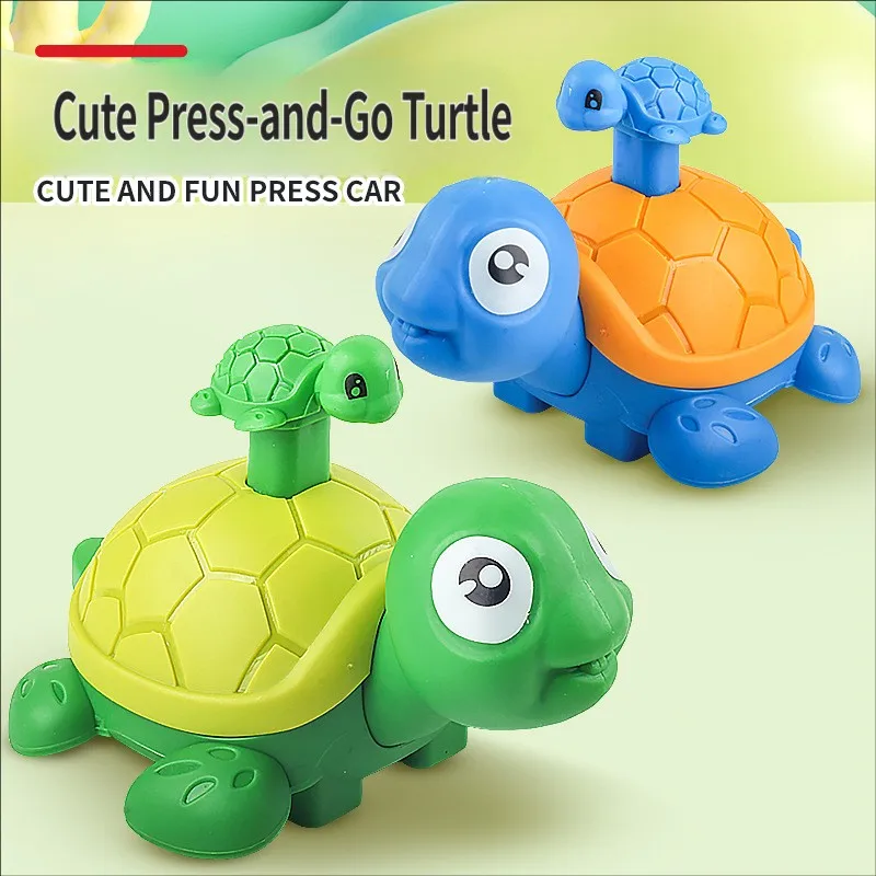

Children Pressing Turtle Toys Crocodile Animal Cartoon Pull-back Vehicle Kids Gift Fun Toy Inertia Car