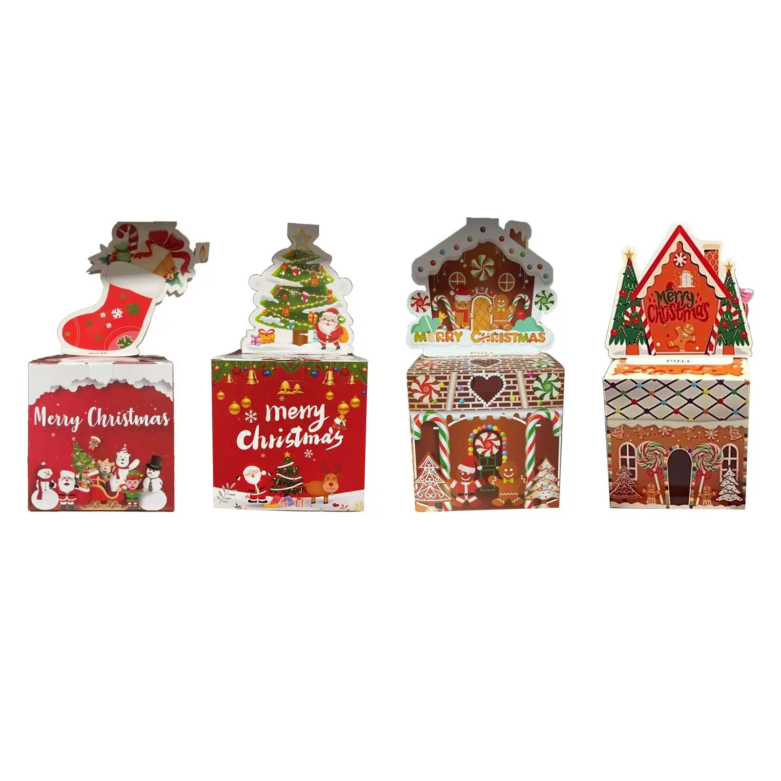 Christmas Money Box Prop Creative Novelty Money Gift Box for Kids Adults Dad