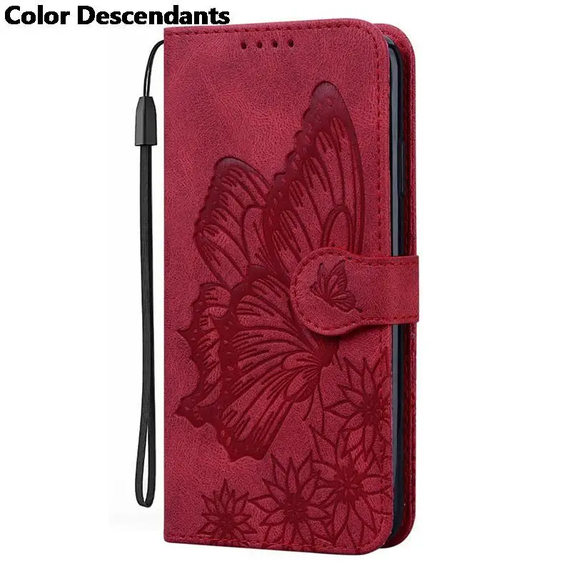 Butterfly Leather Phone Cases for Samsung Galaxy A13, Wallet Bags, Flip Cover, A13, SM-A137, A13, 5G, A136, A135