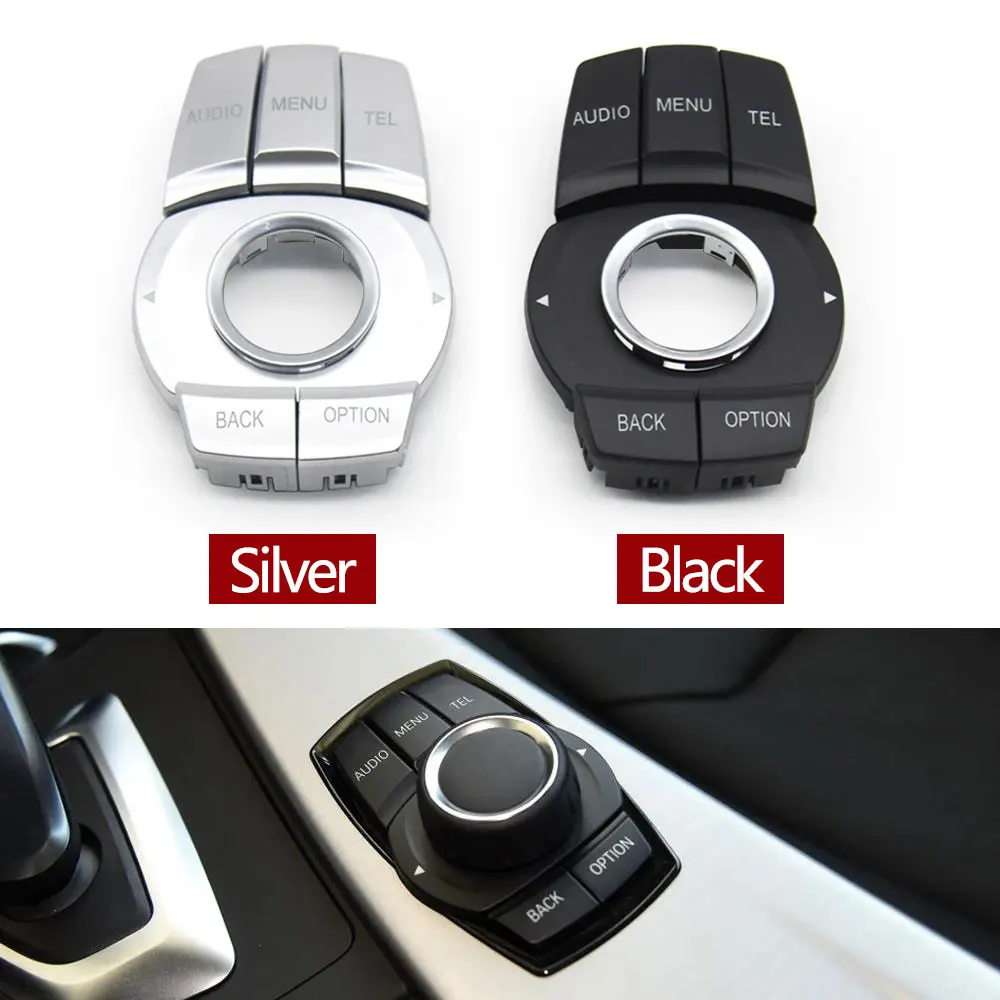 Car Console CIC IDrive Multimedia Control Buttons Controller Switch Cover For BMW 1 2 3 4 X1 F30 F31 F34 F35 F20 F21 F22 F23 F45