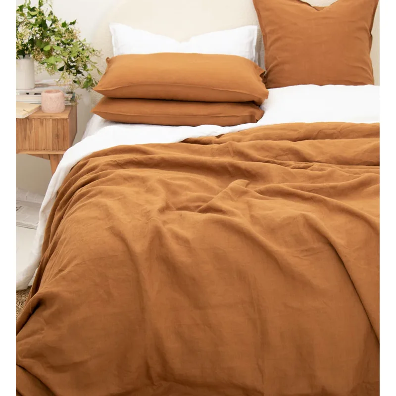 100% puur linnen laken Ultimate Comfort Elegance Vlakke laken Natuurlijk milieuvriendelijk Ademend Duurzaam Queen California King
