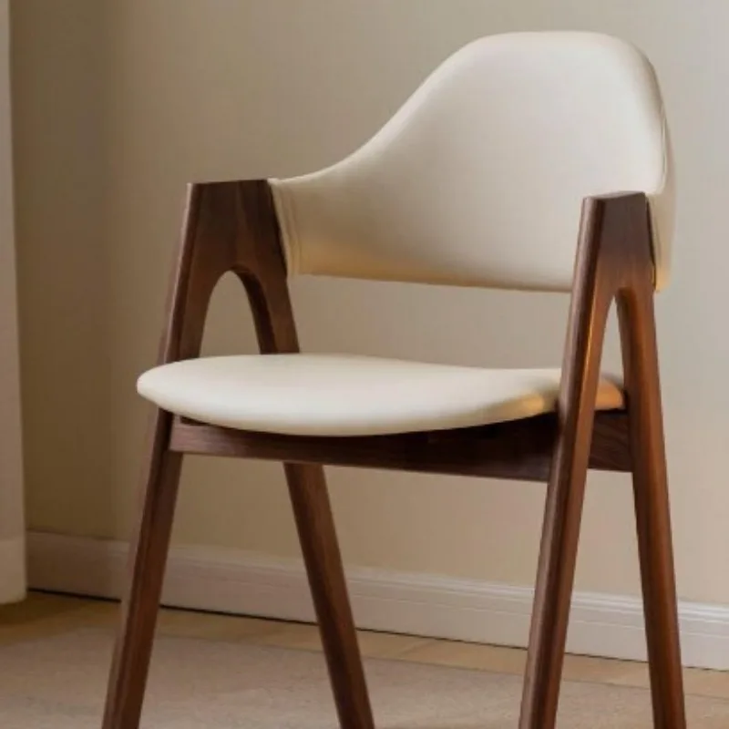 

Nordic Creative Solid Wood Chair Cafe Milk Tea Shop Backrest Dining Chair