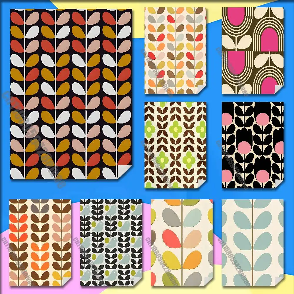 Multi Stem Orla Kiely Folio Poster Wall Murals For Offices 50x70cm Self-adhesive Decoration Sticker Playbill Cover
