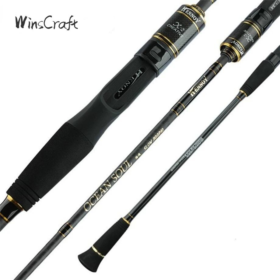 

WinsCraft High Carbon Fishing Rod, Bait Lure, Slow Jigging, Casting Spinning, Ocean Boat, 80-300g, 30-200g, 12kg, 1.95m