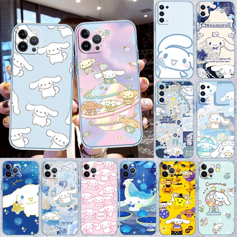 Cinnamoroll Phone Case for Moto Edge 20 30 S30 50 Fusion Plus Pro Lite Neo Ultra G24 Power G31 G32 G34 G71 G72 G73