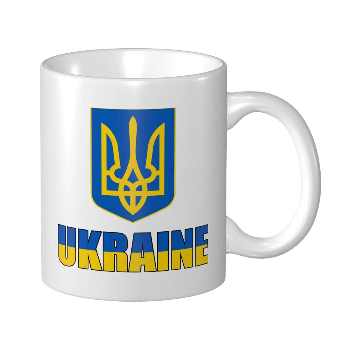 Mark Cup Mug Ukraine Letter Flag Emblem Coffee Mugs Tea Milk Water Cup Travel Mugs For Office Home