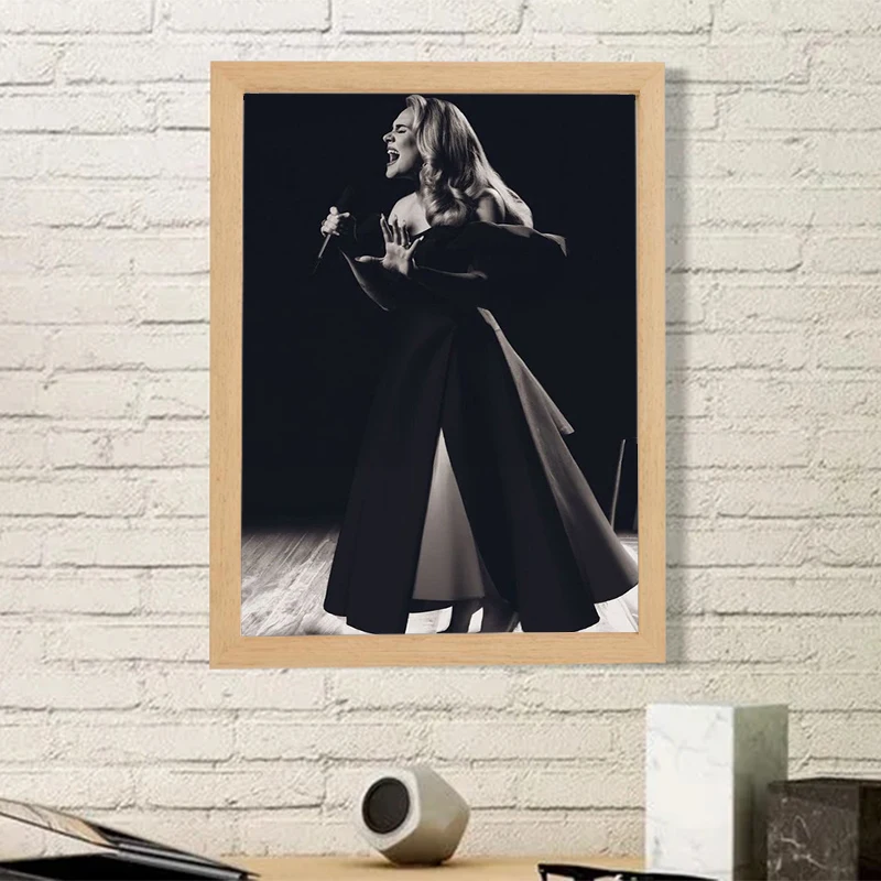 Famous Singer Poster Adele Posters for Wall Decor Hot Album Large Paintings Modern Living Room Decoration Pop Music Canvas Art