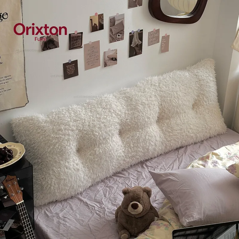 Plush Headboard Support Cushion Luxurious Backrest Soft Pack Headboard Wall-Leaning Mattress Tatami Soft Pad Bedroom