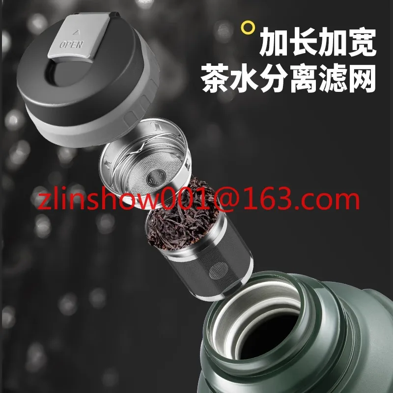 316 stainless steel outdoor thermos cup large-capacity thermal insulation pot travel pot with handle car