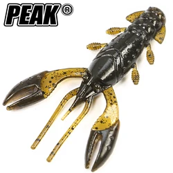 피크 플로팅 크로우는 40mm/10pcs 60mm/8pcs 소프트 루어 낚시 미끼 새우 랍스터 부드러운 플라스틱 루어 낚시 미끼를 미끼
