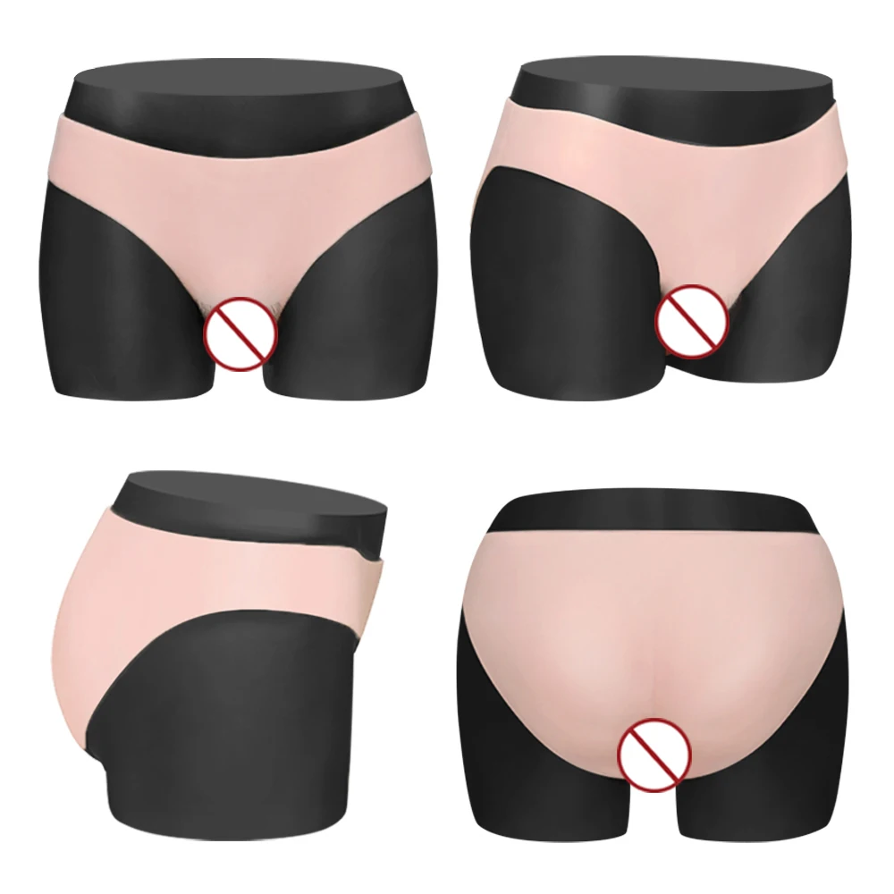 KUMIHO Realistic Silicone Panties Sexy Fake Vagina Form Crossdresser Transgender Shemale Drag Queen Cosplay Gays Pussy Pants