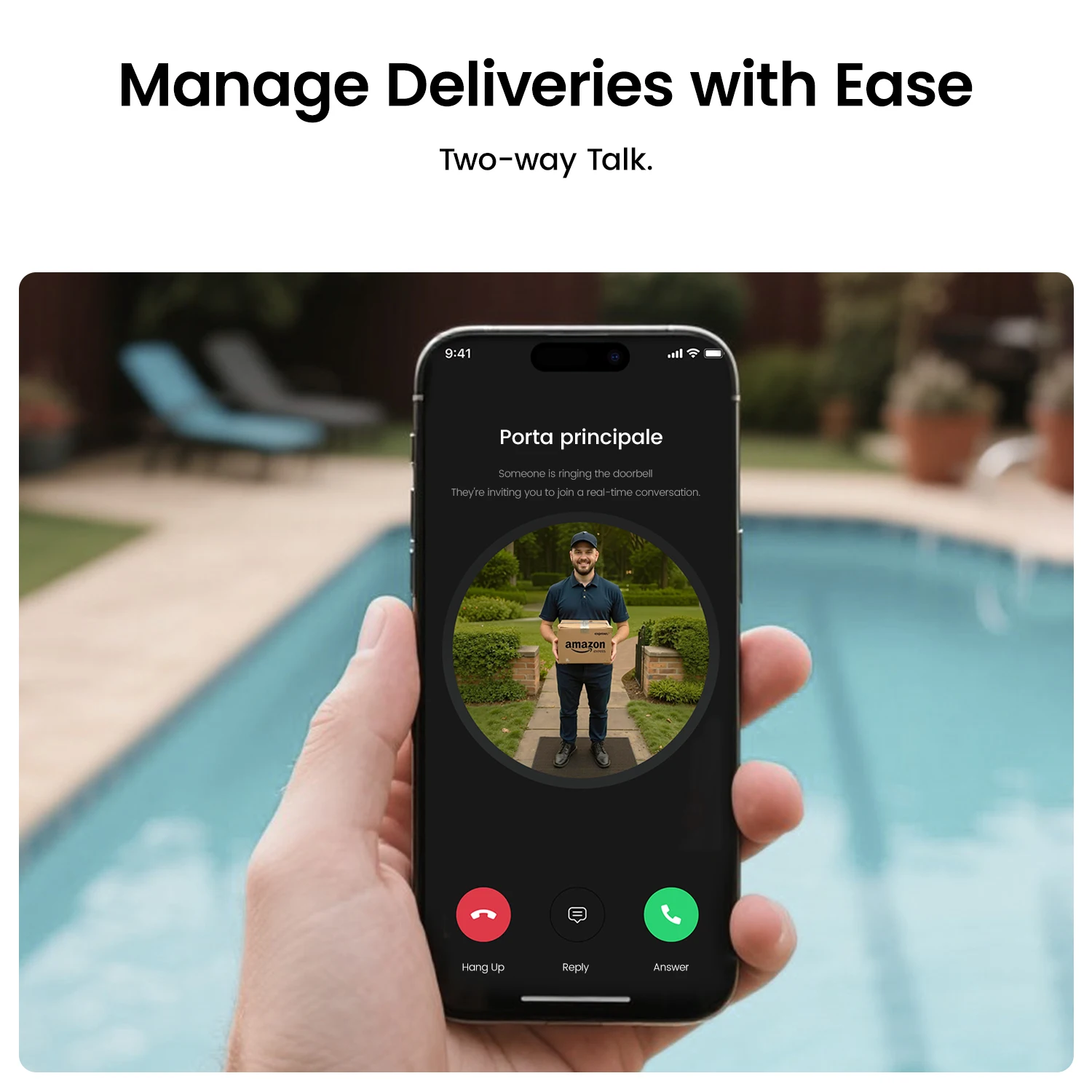 Dekco 3mp wi fi campainha 5000 mah bateria sem fio vídeo porteiro ai detecção humana áudio bidirecional campainha da porta inteligente suporte alexa