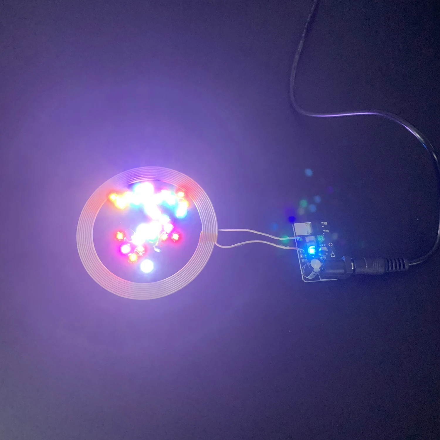 무선 전원 공급 장치, DC 24V, 코일 유도, 리시버 LED 조명 램프, DIY 모델 건담 완구, 0-150mm