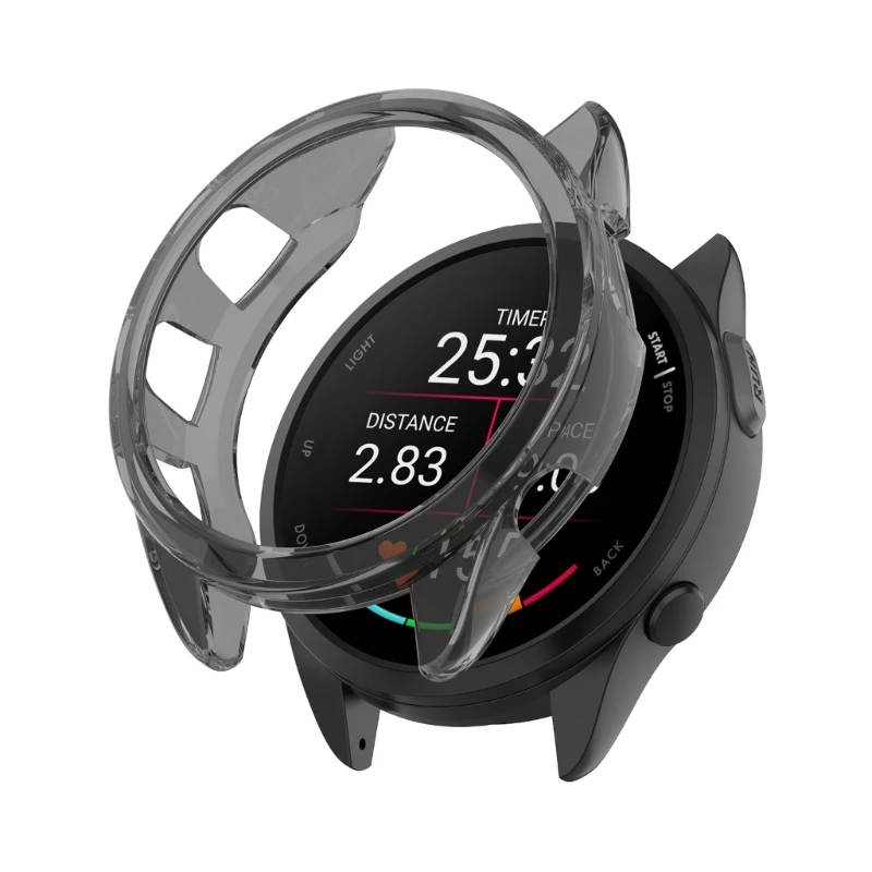 Protector Shell  for garmin Forerunner 165 / 165 Music TPU Shell Watch Bumper Frame Cover Half Coverage Case Housing