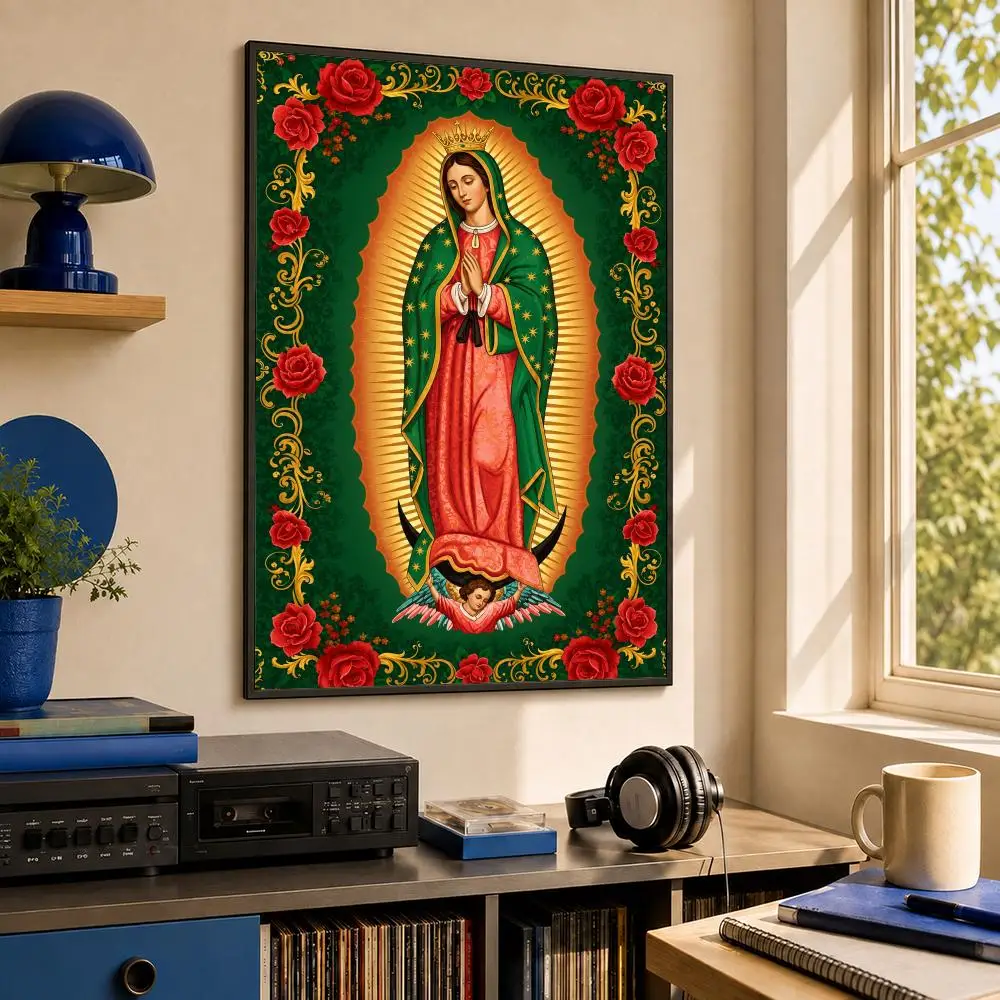 Our Lady of Guadalupe Poster HD PP Waterproof Wall Decor for Living Room Gift