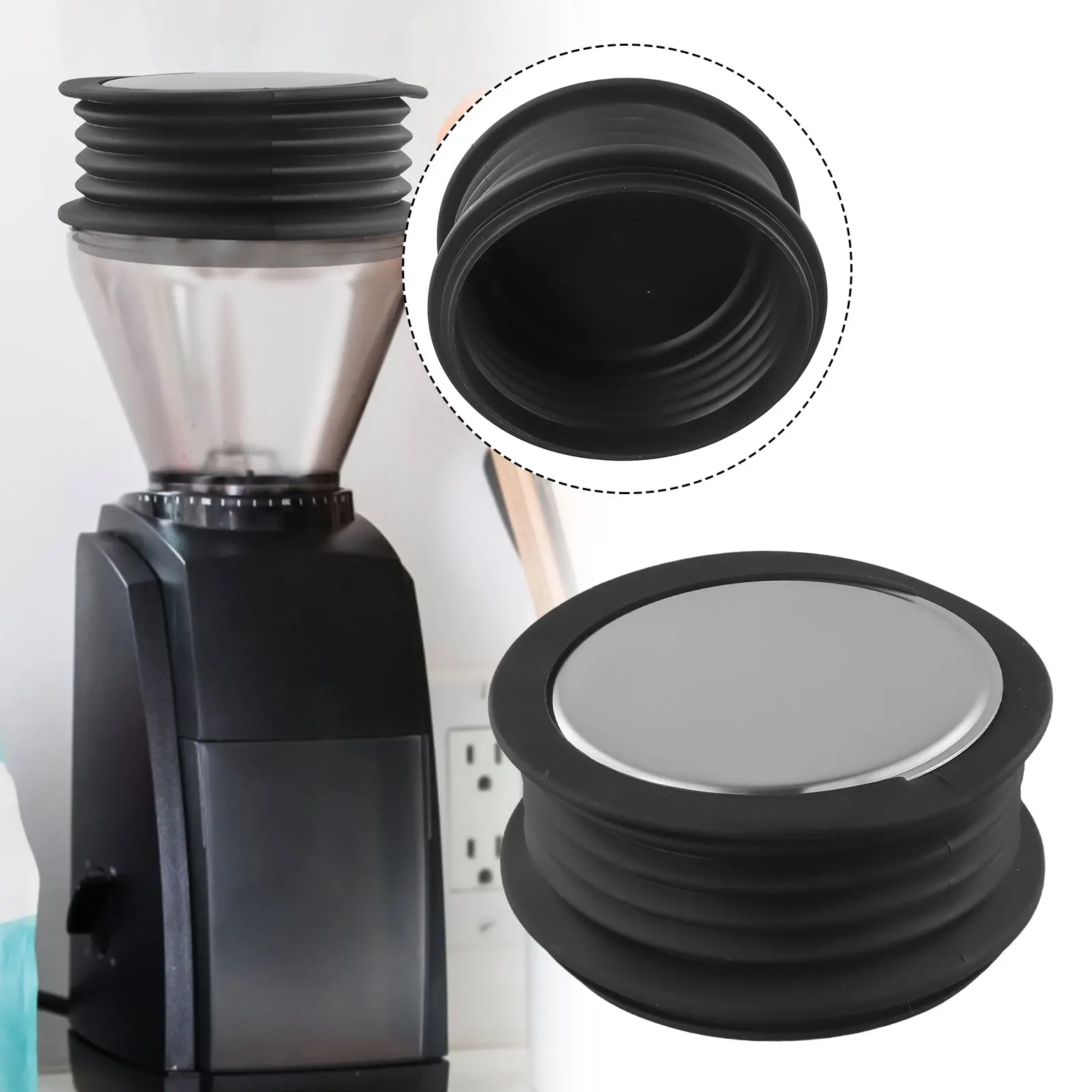 1pcs Coffee Single Dose Hopper Grinder Blow Beans Bin Clean Tool For Baratza Varia Coffee Blowing Powder Bin Coffee Accessories