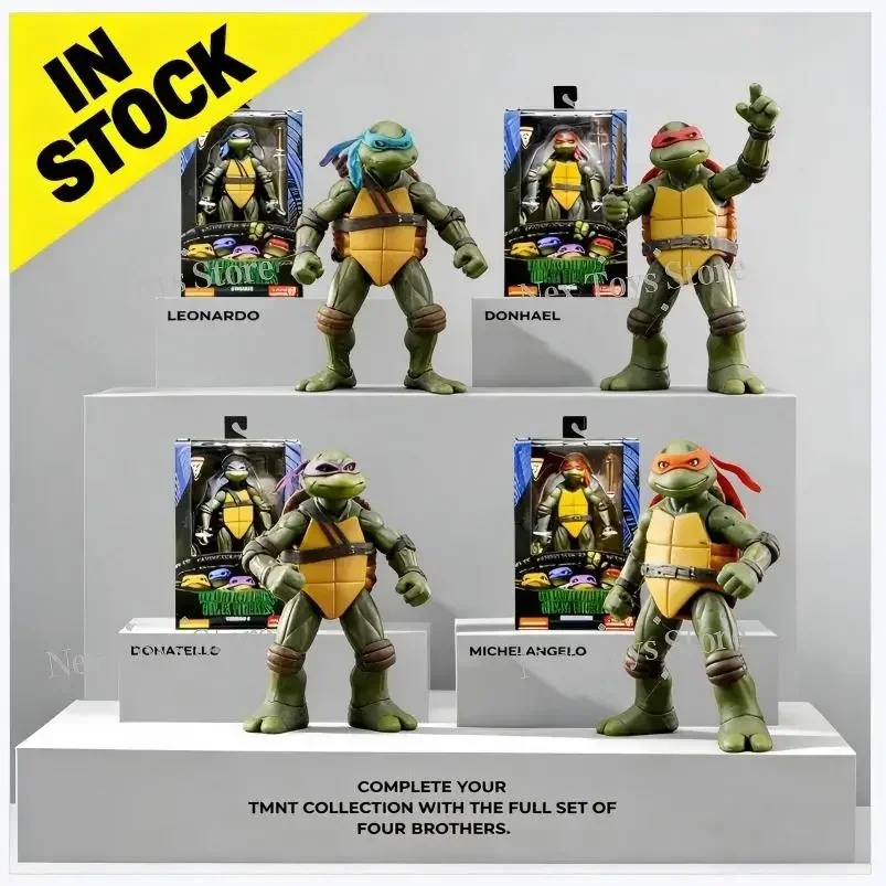 

IN STOCK Teenage Mutant Ninja Turtles Action Figure Tmnt Edition Movable Movies Model Turtle Ninja Anime Collect Toy Doll Gifts