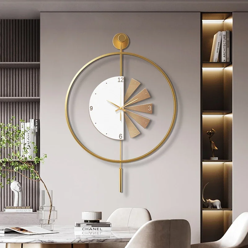 Design Fashion Wall Clocks Living Room Big Art Mural Luxury Restaurant Clock Wall Silent Orologio Da Parete Home Decoration