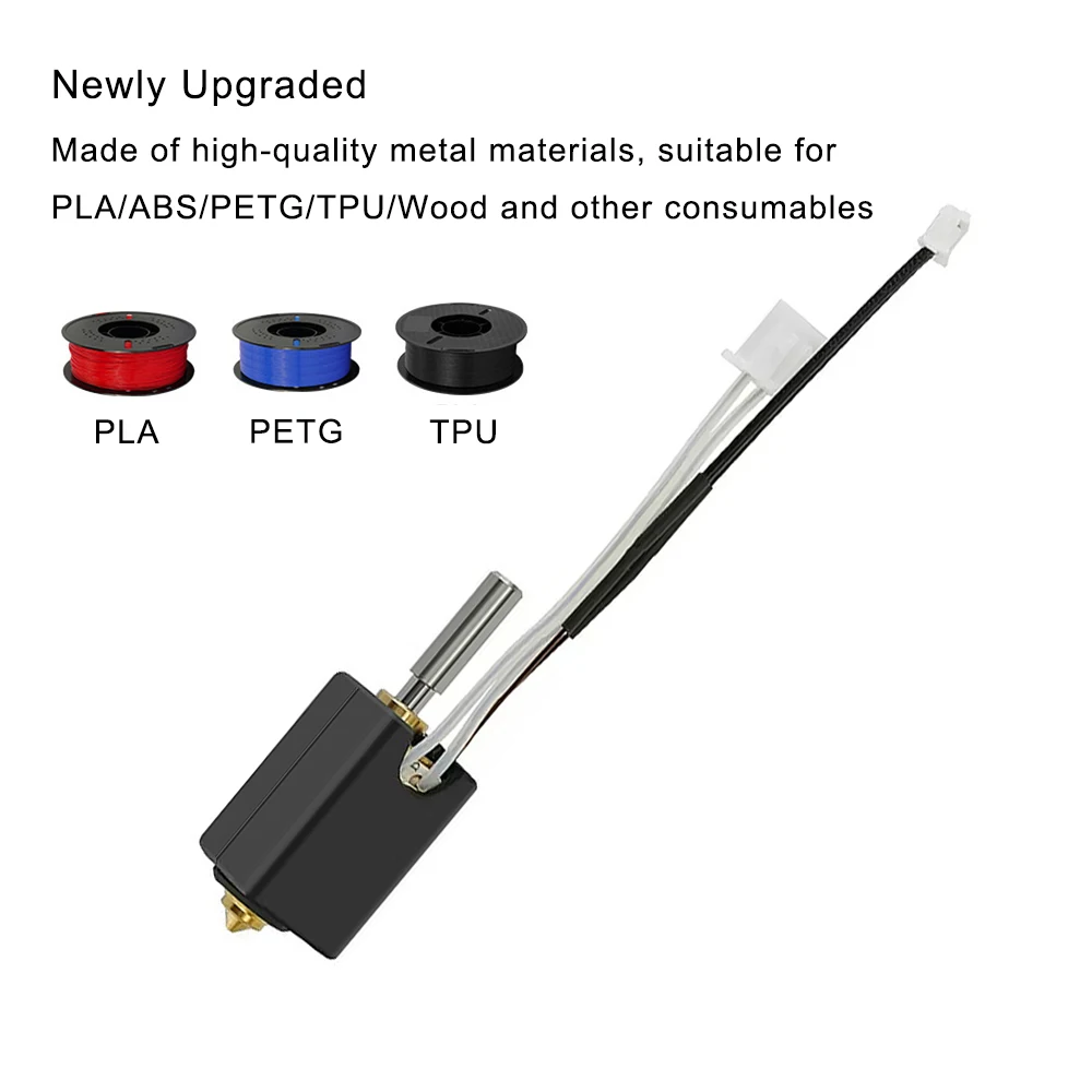 

for Elegoo Npetune 4 Plus/Max Hotend Kit Npetune 4Max Thermistor 24V 80W Heating Tube 3D Printer Accessories Heater Brass Nozzle
