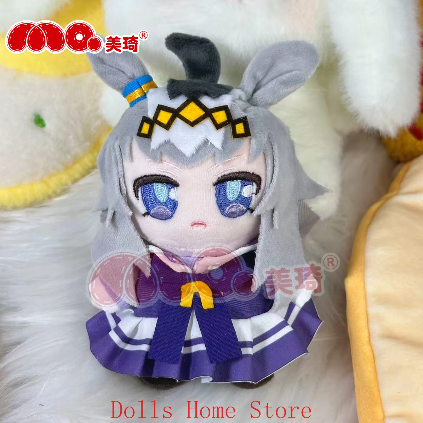 Umamusume: جميلة ديربي أوغوري كاب دوجين القطن 15 سنتيمتر رائعتين على ظهره قلادة المفاتيح أفخم بلوشيز التميمة هدية