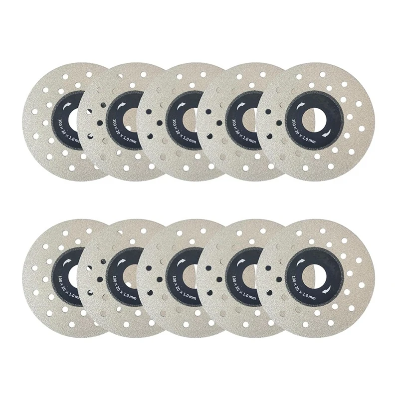

10Pcs Porous Cutting Blade For Stone Ceramic,Diamond Tile Cutting Grinding Wheel Disc For Angle Grinder