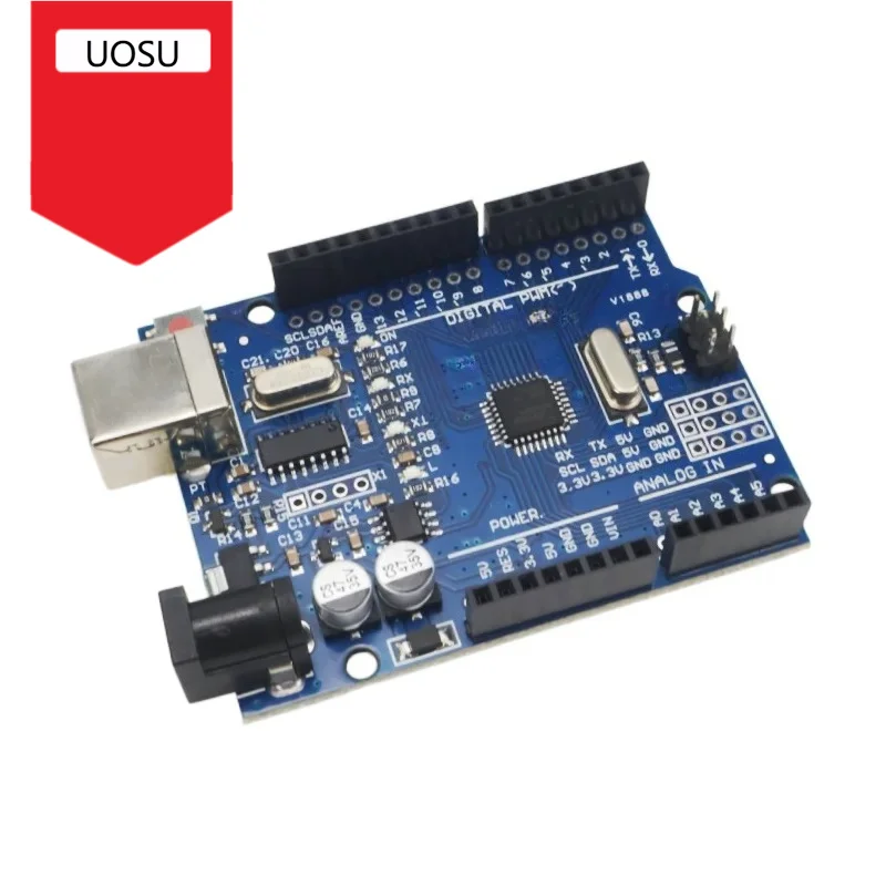 UNO R3 Development Board ATmega328P CH340G Compatible with Arduino IDE with Cable MEGA328P CH340G Proto Shield R3 R4