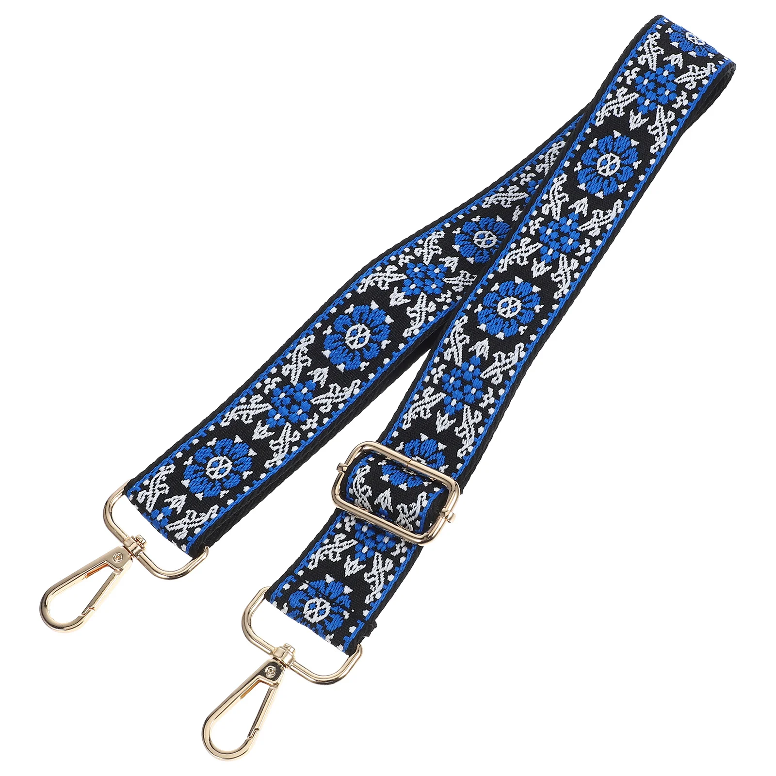 

Adjustable Ethnic Cotton Bag Strap Floral Embroidery Wide Crossbody Strap Purse Replacement Accessories Purse Straps Replacement