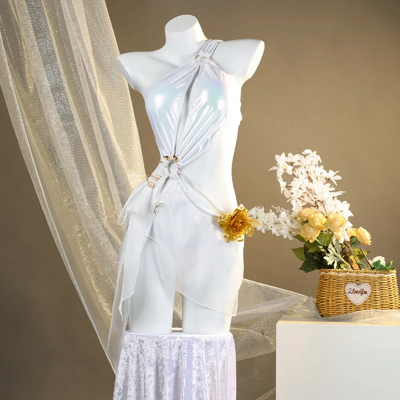 

Yokai Musume Косплей Ji Yingying купальник летний белый солнце косплей костюм женская игра в одном стиле