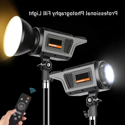 Photography Light Kit 300W LED Video Studio Daylight-Balanced Lamp Portrait Flash Studio Accessories 3000-6000K 3 Colors Light