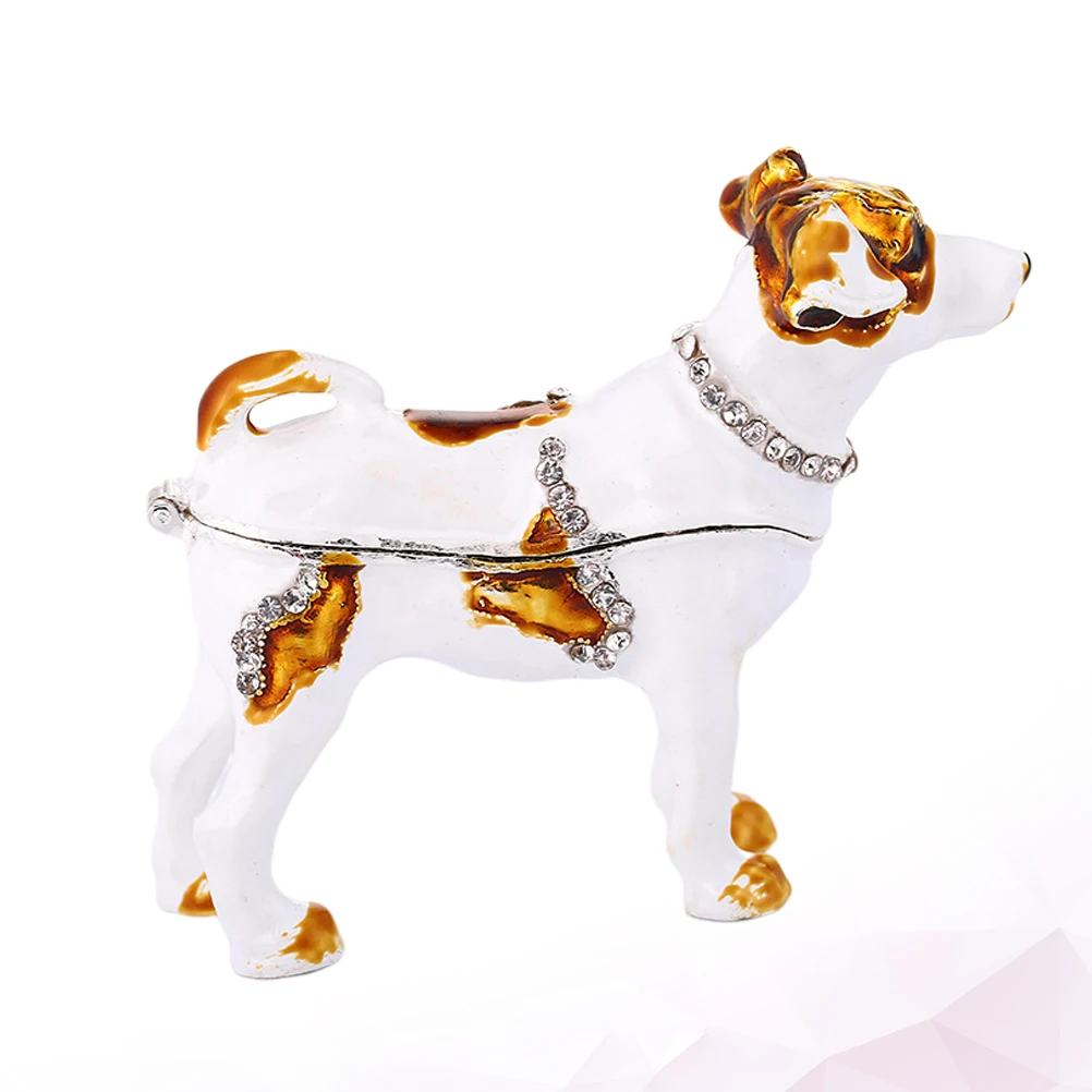 

Creative Jewelry Holder Elegant Design Long Time Use Storage Box Office Ornament Trinket Case Puppy Home Decor Mini Goods